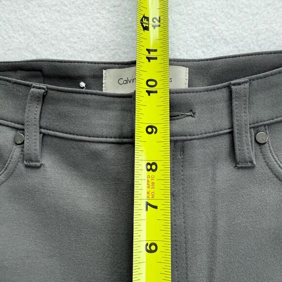 Calvin Klein Jeans Women's Stretch Mid Rise Zip Gray Skinny Jeggings Size 12 - Picture 8 of 10